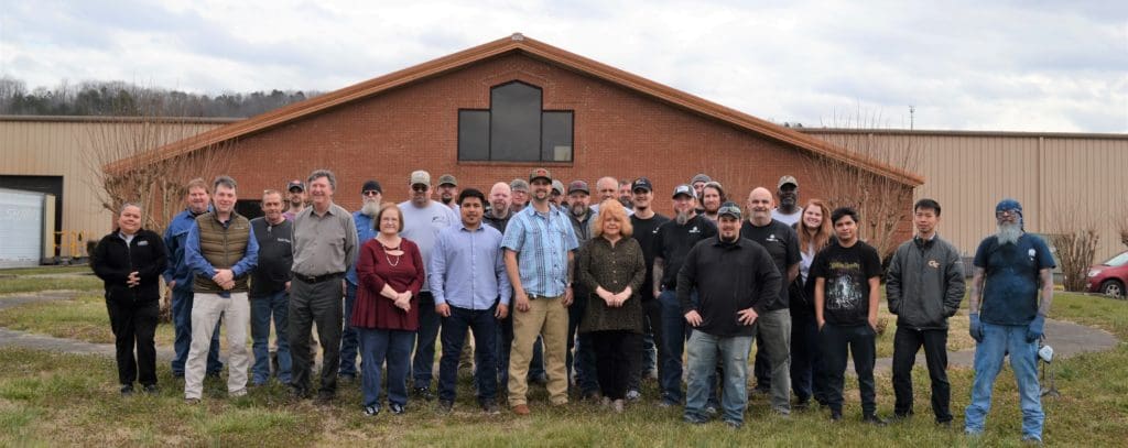 Clean Air America company photo taken in front of their main office in Rome, GA